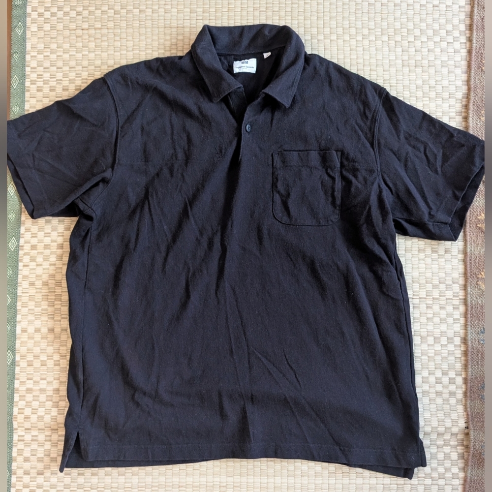 Uniqlo x Engineered Garments Polo Black Men's Size Large